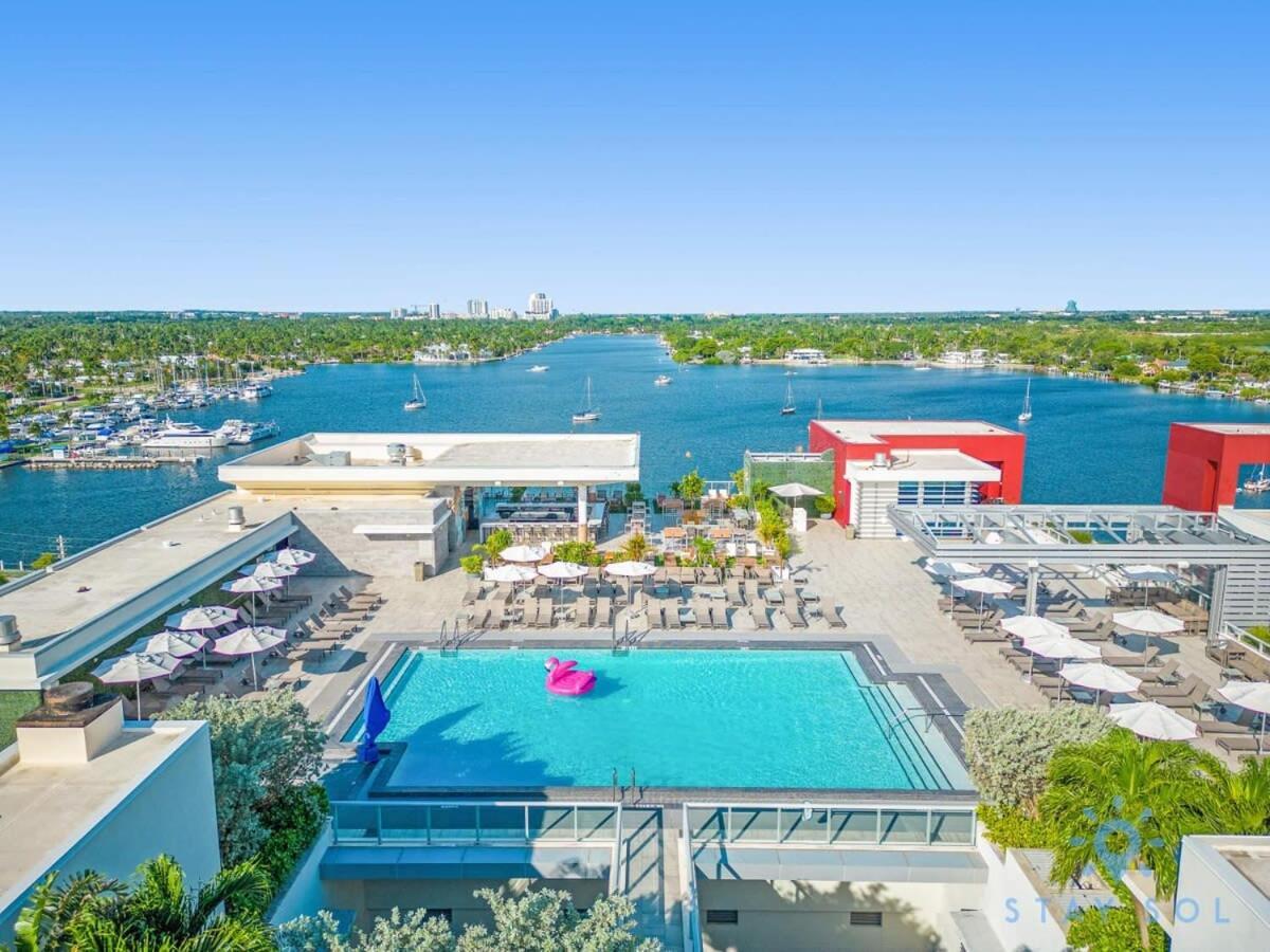 Rooftop Pool & Hot Tub - Gym - Hollywood Beach Buitenkant foto
