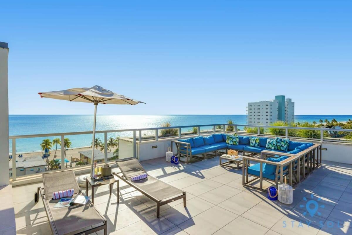 Rooftop Pool & Hot Tub - Gym - Hollywood Beach Buitenkant foto