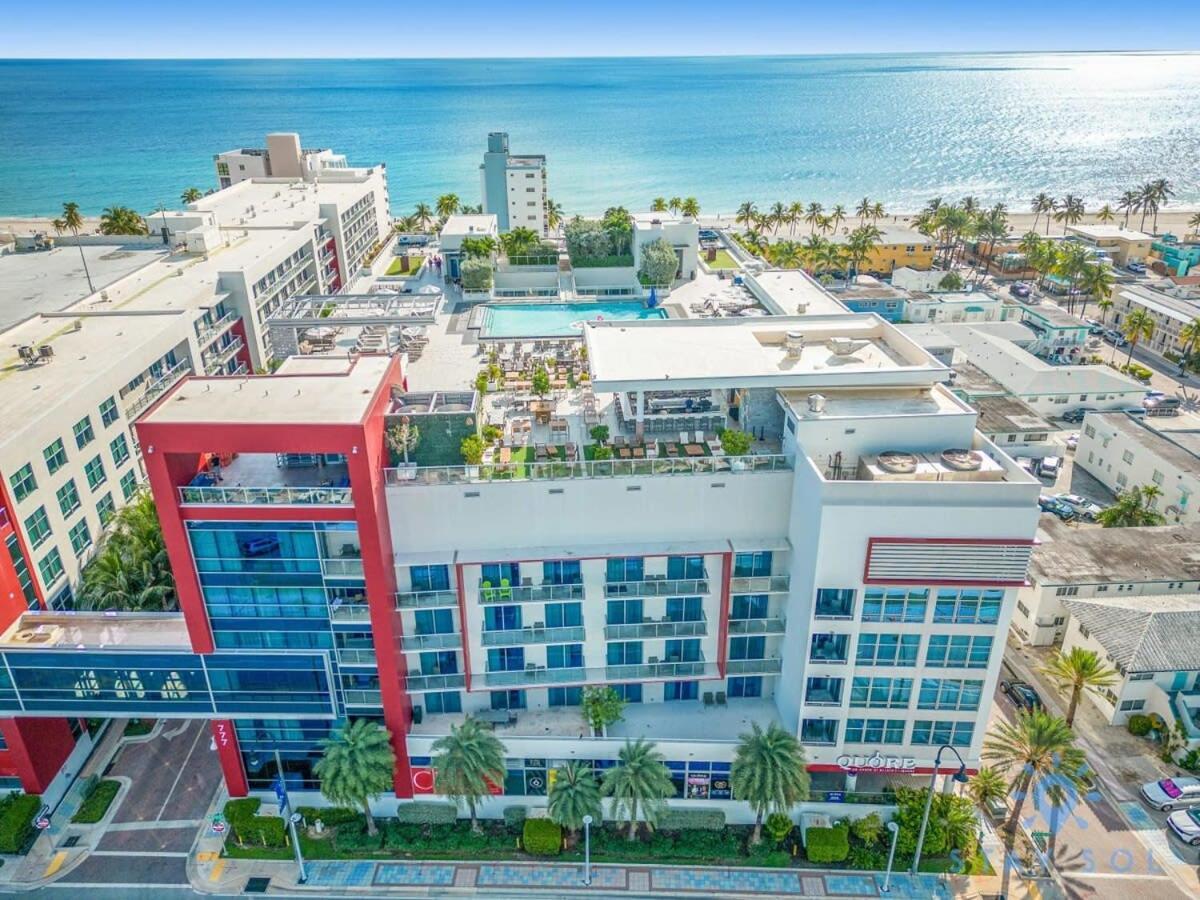 Rooftop Pool & Hot Tub - Gym - Hollywood Beach Buitenkant foto