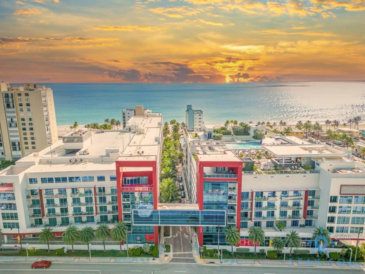Rooftop Pool & Hot Tub - Gym - Hollywood Beach Buitenkant foto
