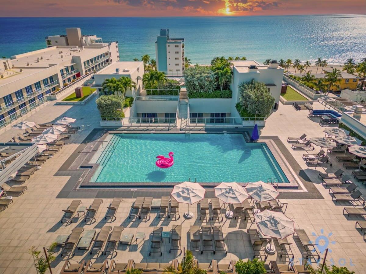 Rooftop Pool & Hot Tub - Gym - Hollywood Beach Buitenkant foto