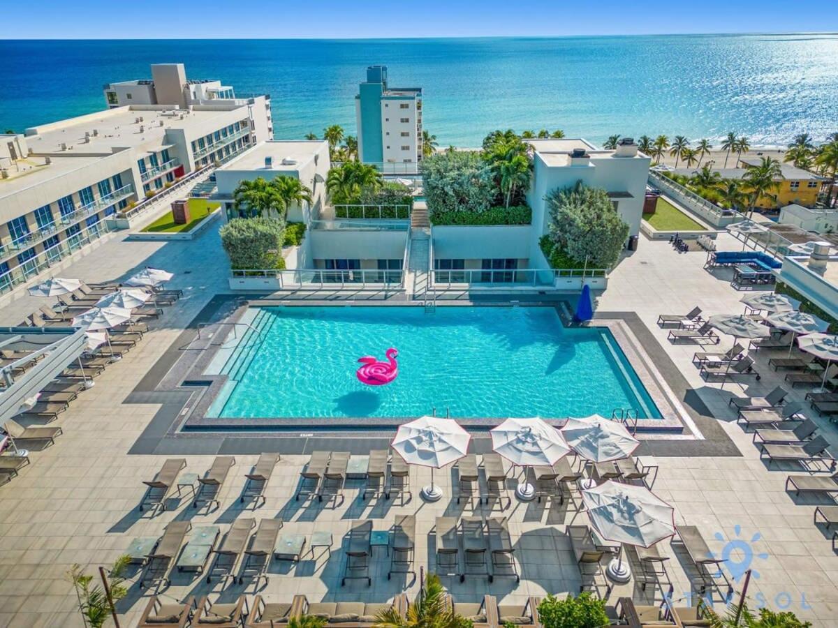 Rooftop Pool & Hot Tub - Gym - Hollywood Beach Buitenkant foto